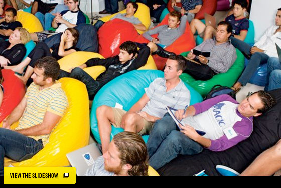 Students in class at the Draper University of Heroes