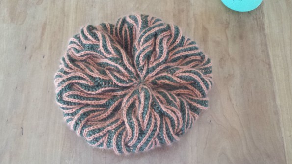 The orange is cashmere. I got it on sale.